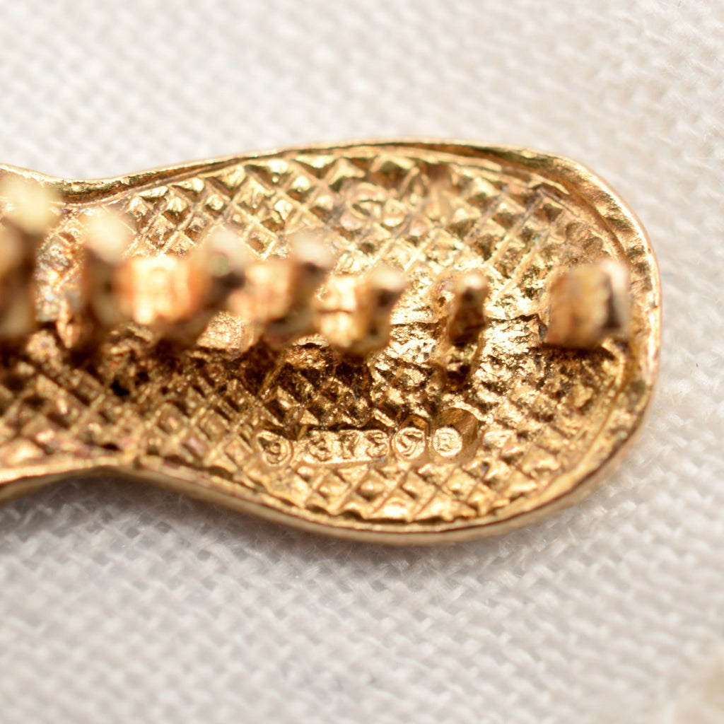 9K Gold Old Woman Who Lived in a Shoe Nursery Rhyme Charm - UK 1962