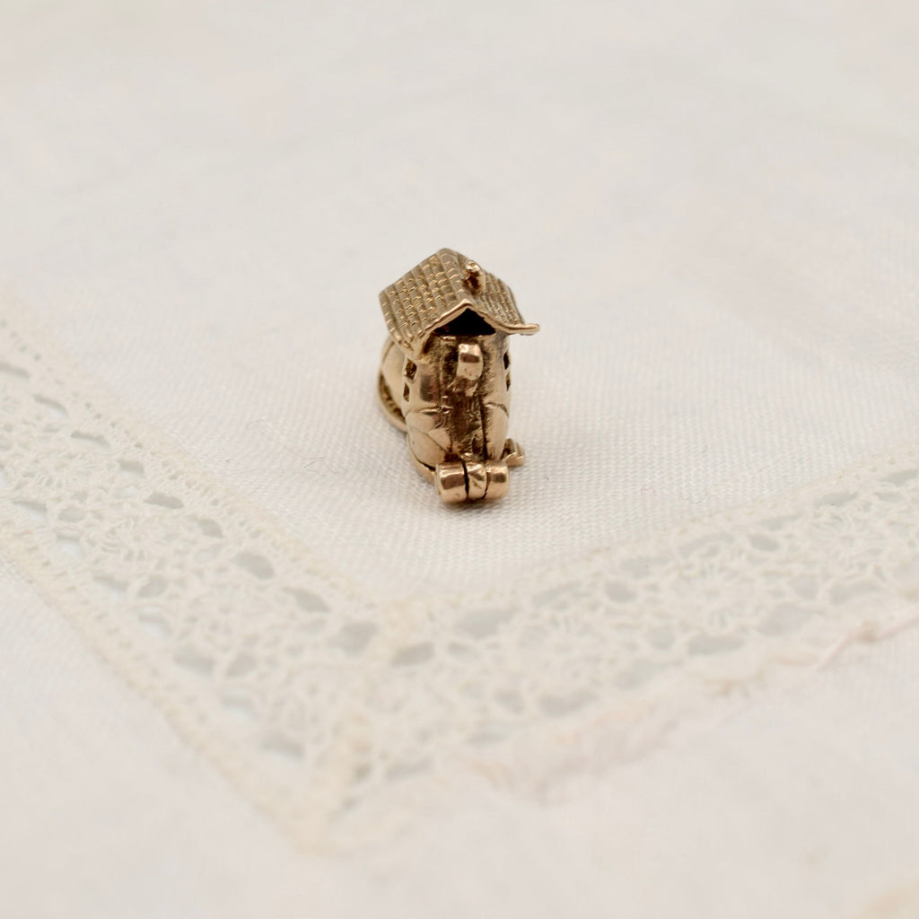 9K Gold Old Woman Who Lived in a Shoe Nursery Rhyme Charm - UK 1962