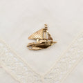 9K Gold Sailboat Charm with Moving Sail - UK Hallmarks