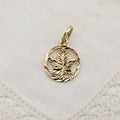 18k Gold Maple Leaf Charm for Bracelet or Pendant Necklace