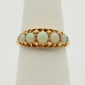 Antique Victorian Opal Five Stone Ring with UK Hallmarks from 1895