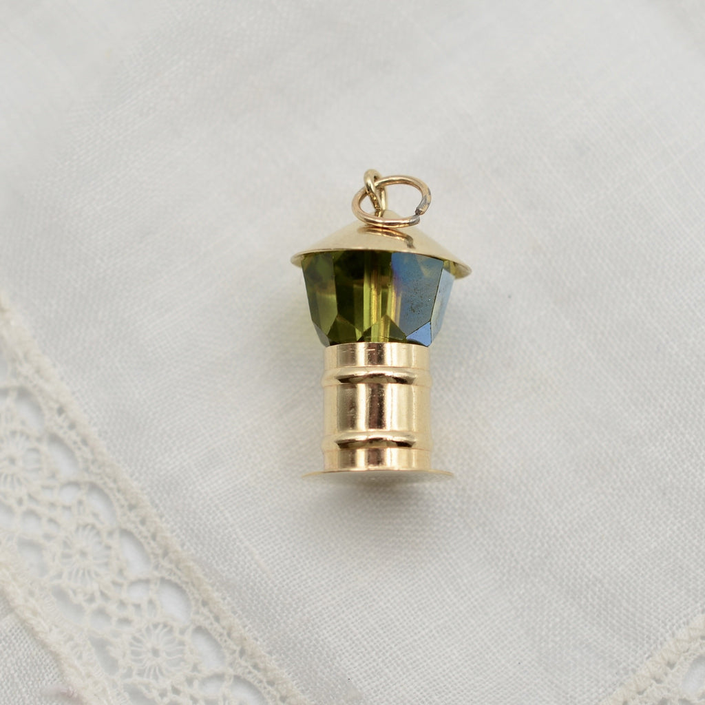 9ct Yellow Gold Lantern Charm - UK Hallmarked 1970