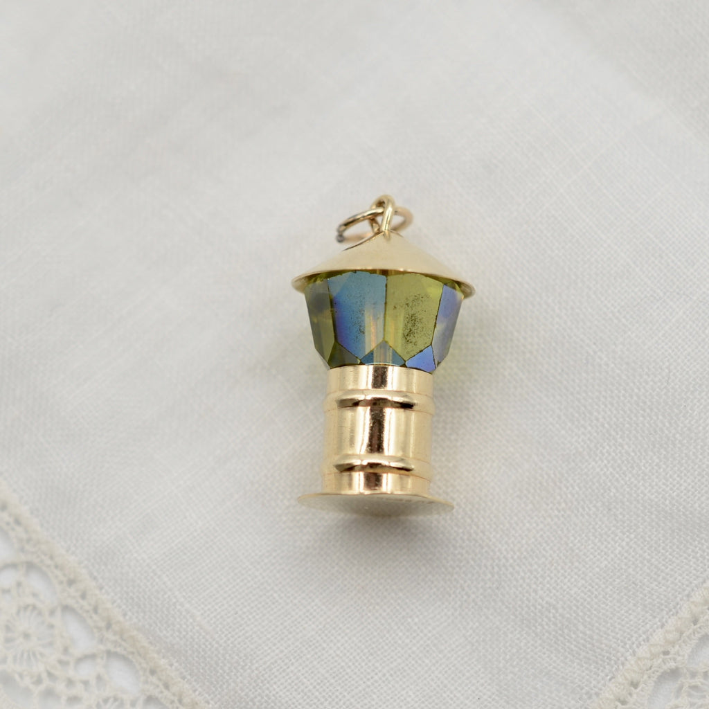 9ct Yellow Gold Lantern Charm - UK Hallmarked 1970