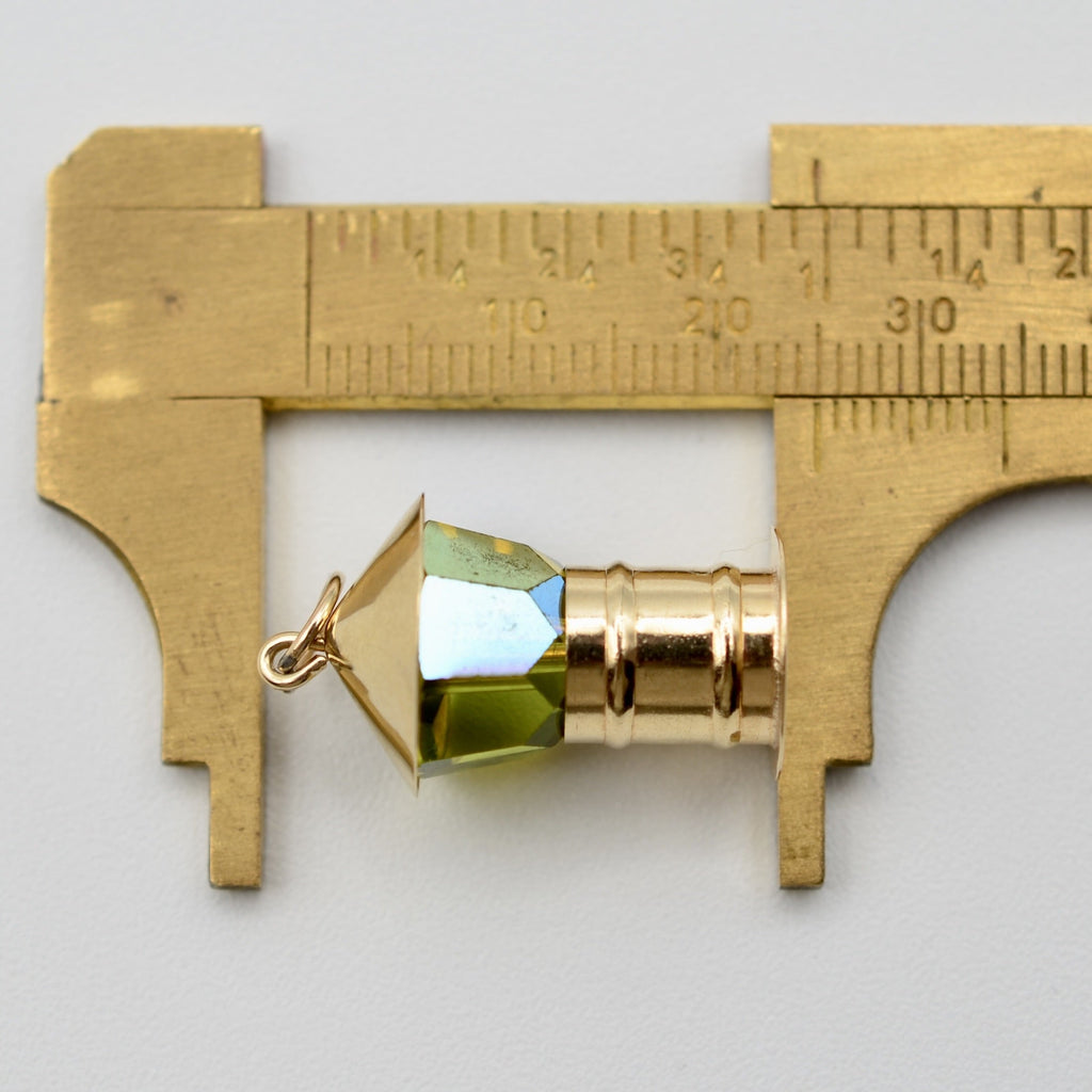 9ct Yellow Gold Lantern Charm - UK Hallmarked 1970