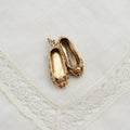 9K Gold Ballet Slippers Charm - Hallmarked London UK 1966