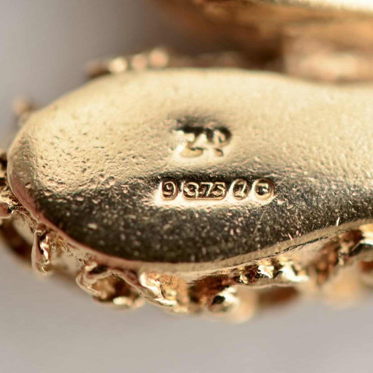 9K Gold Ballet Slippers Charm - Hallmarked London UK 1966