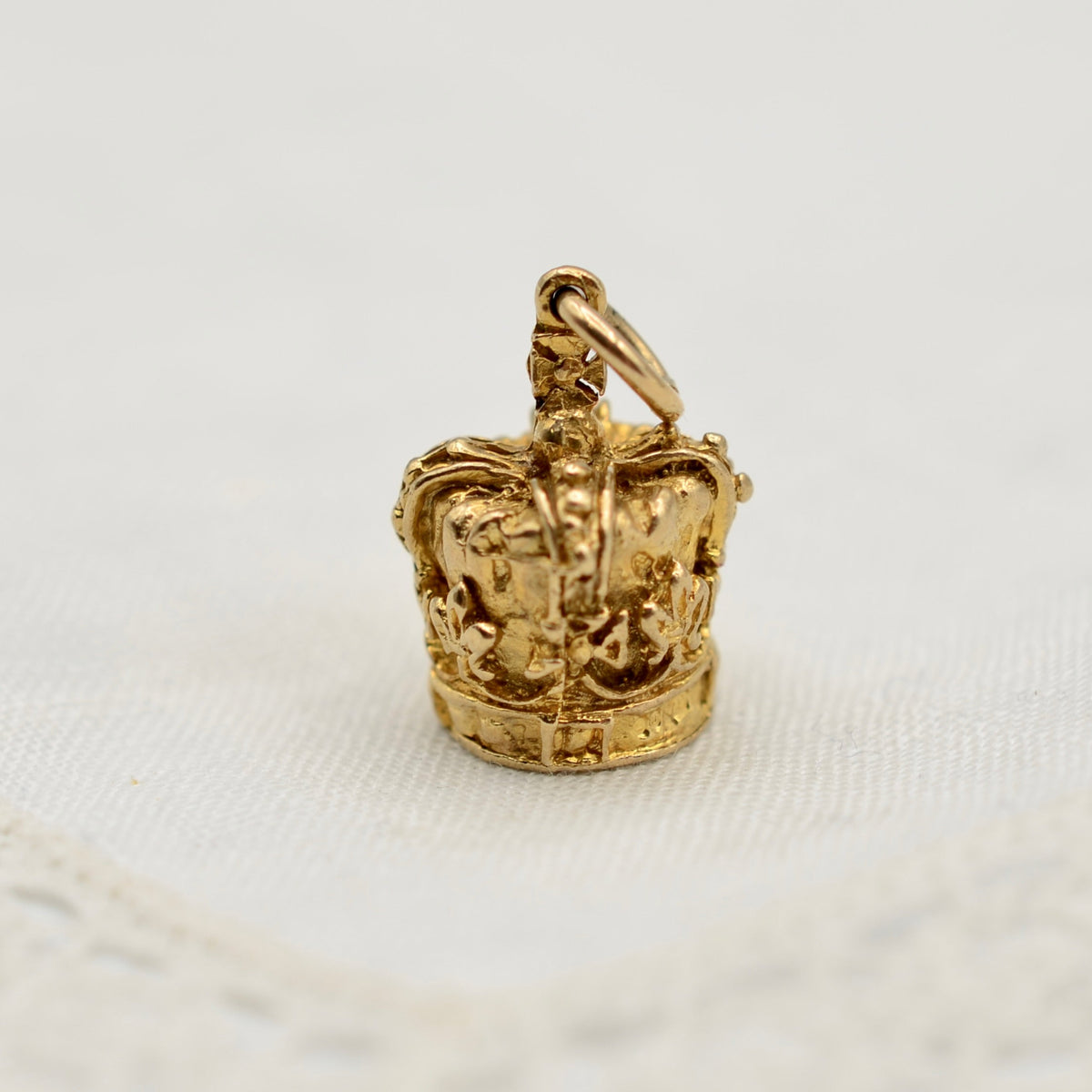 9K Gold Crown Charm - 1967 London Hallmark