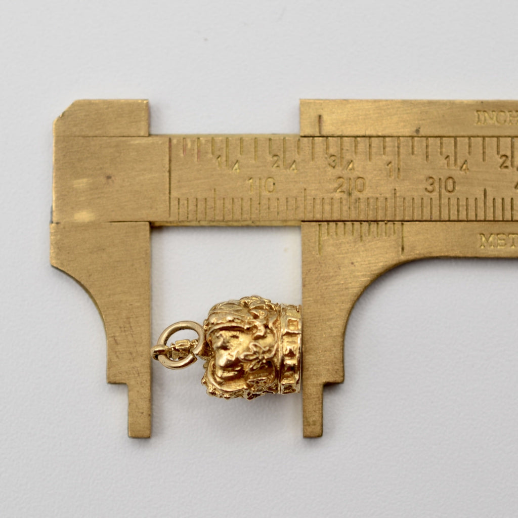 9K Gold Crown Charm - 1967 London Hallmark