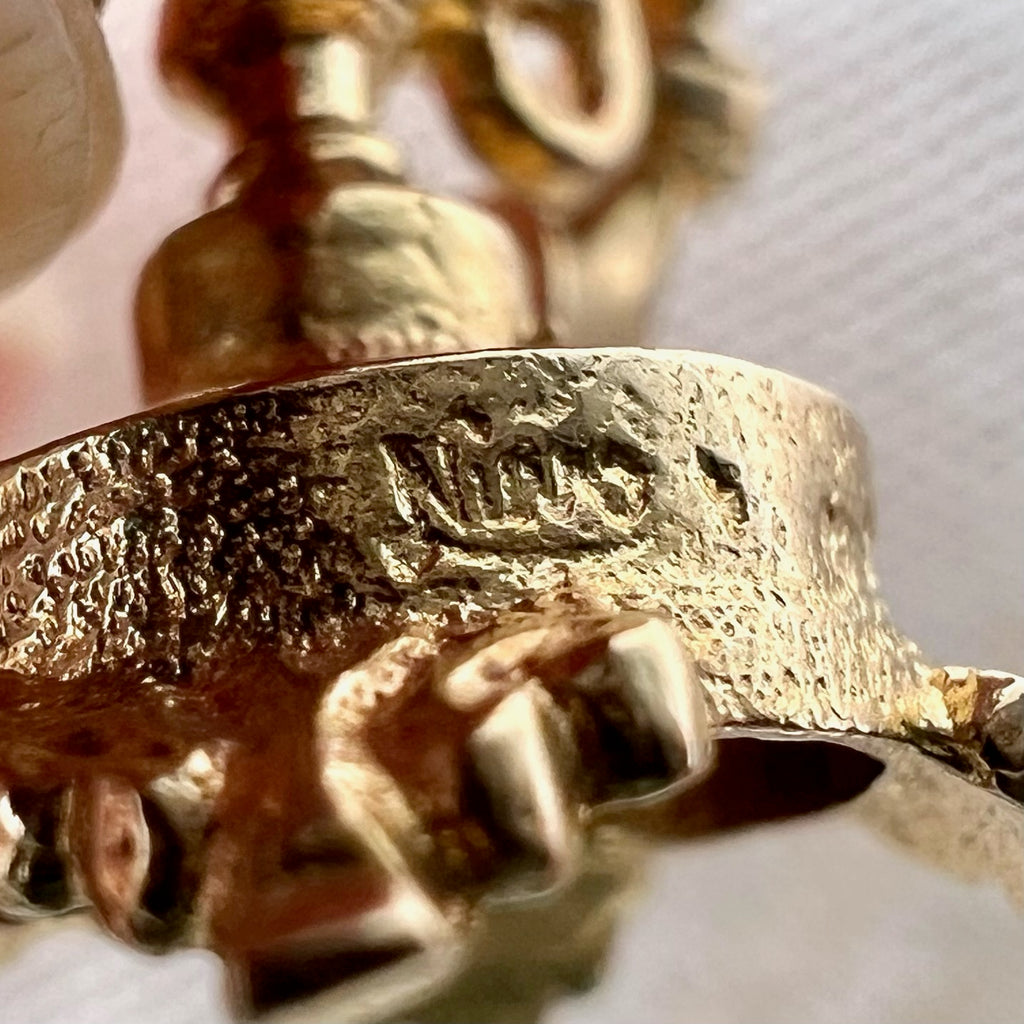 9K Solid Gold Vintage Telephone Charm - Nuvo 1972 UK