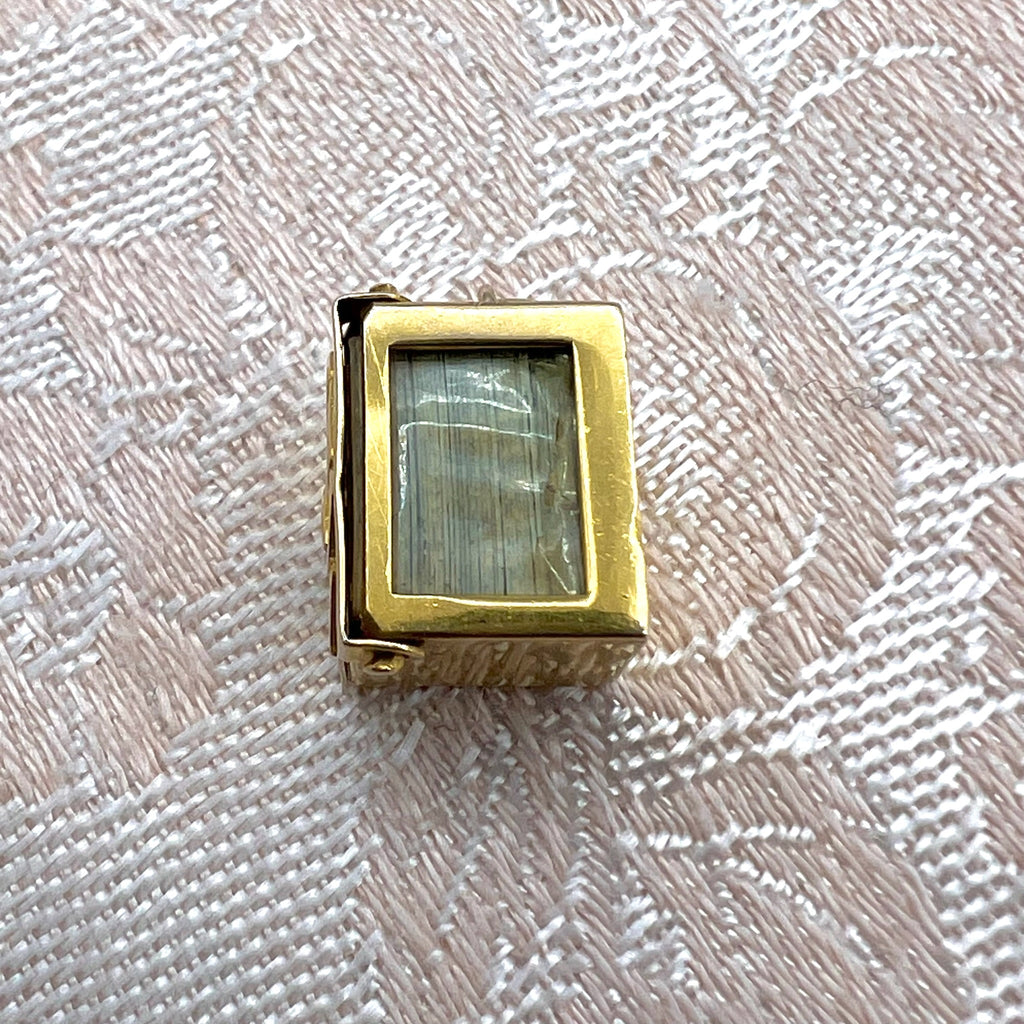 9K Gold Miniature Deck Playing Cards in Gold Box Charm - UK 1956