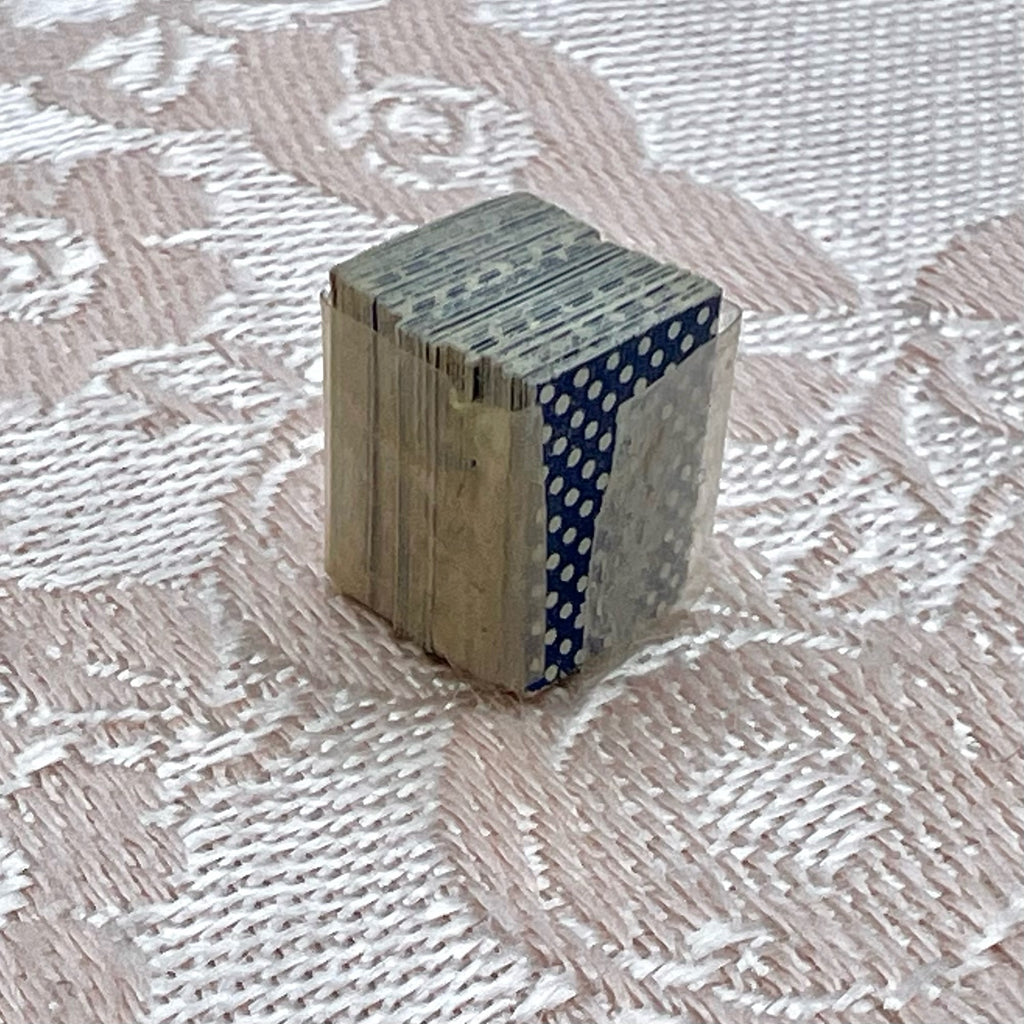 9K Gold Miniature Deck Playing Cards in Gold Box Charm - UK 1956