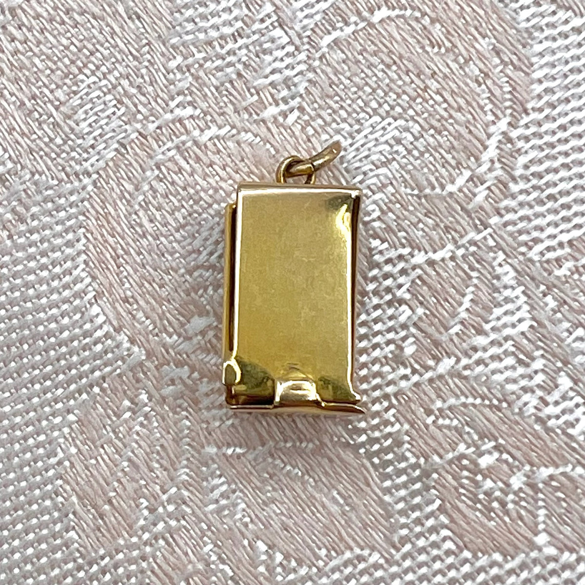 9K Solid Gold Box of Dice Charm for Bracelet or Pendant Necklace