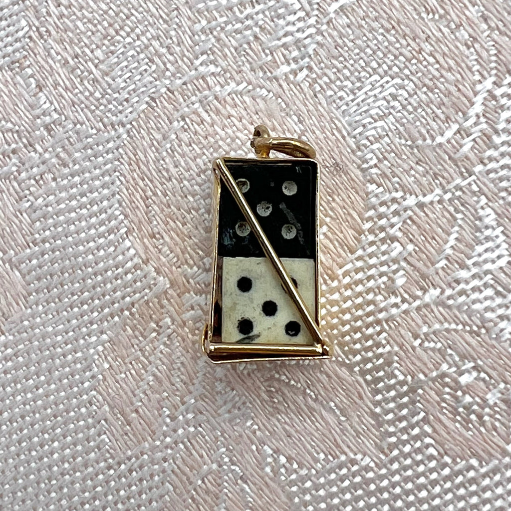 9K Solid Gold Box of Dice Charm for Bracelet or Pendant Necklace