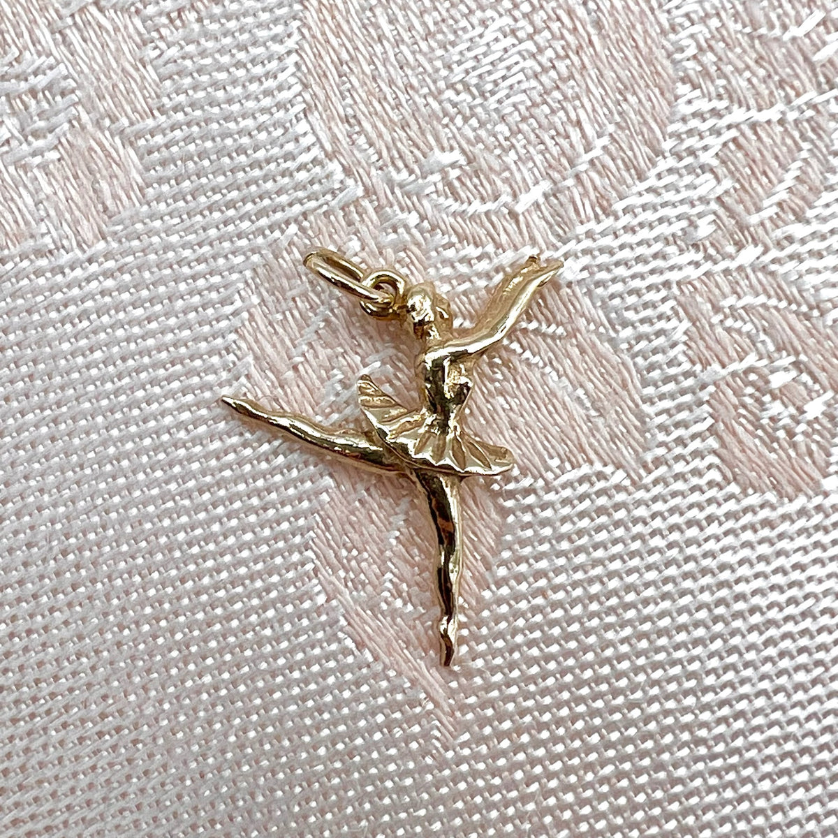 9K Solid gold Ballerina Charm for Bracelet or Pendant Necklace - Hallmarked UK