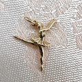 9K Solid gold Ballerina Charm for Bracelet or Pendant Necklace - Hallmarked UK