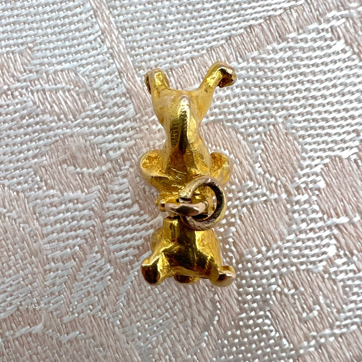 9K Gold Bulldog Bobble Head Charm - 1954 UK