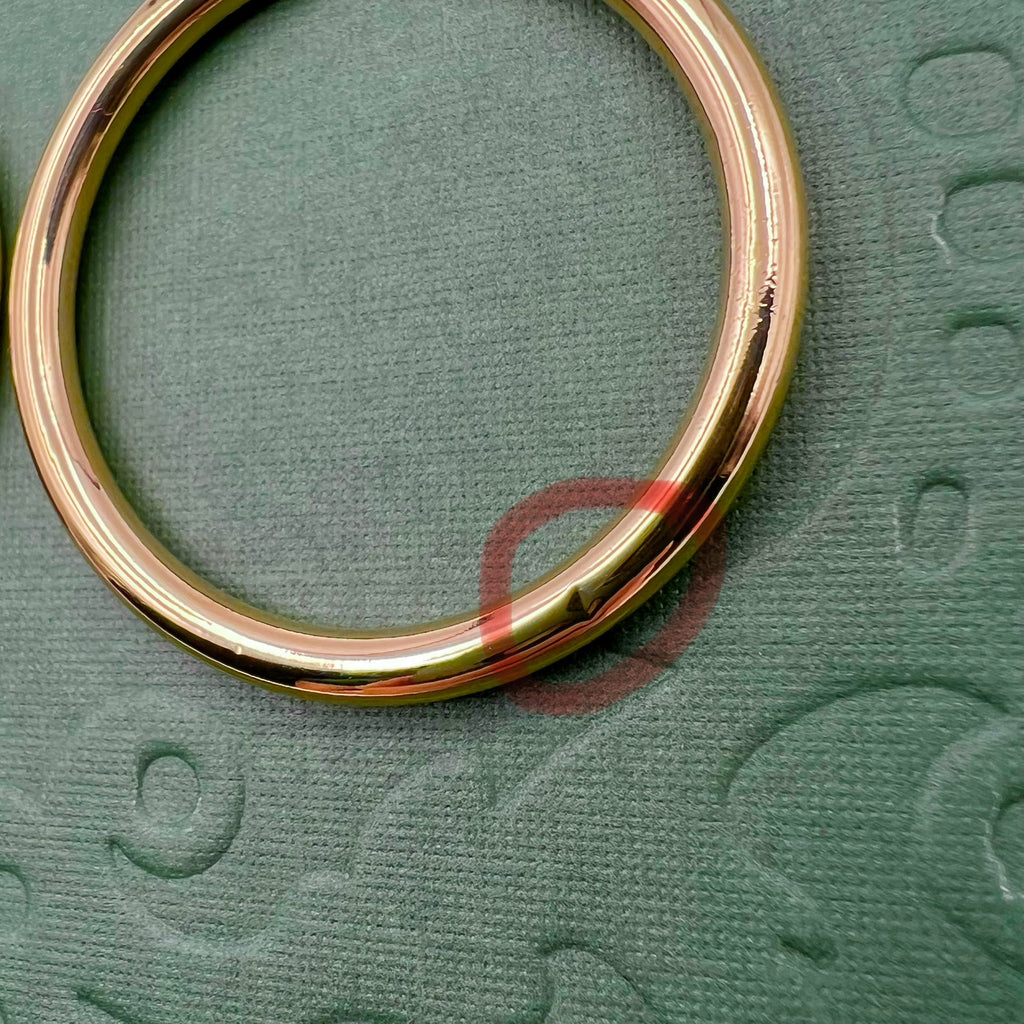 10K Gold Large Hoop Earrings - 1.5 Inch