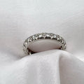 18K White Gold Diamond Full Eternity Ring - 0.8 cttw