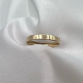 9K Gold Plain Band - UK Hallmarked, size 7.5, 3mm