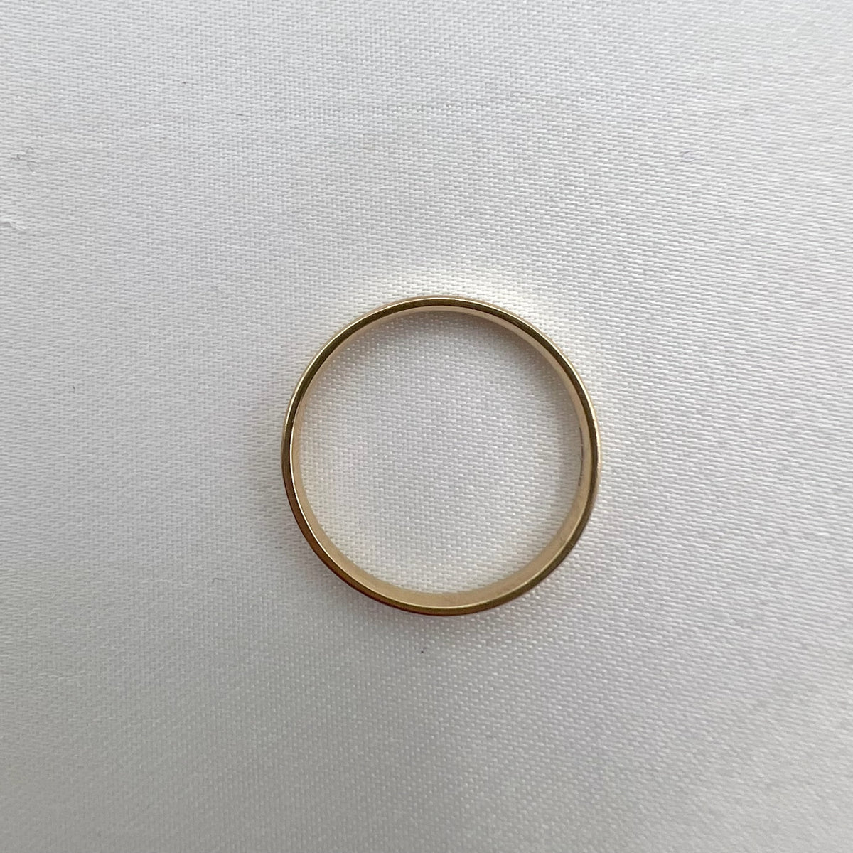 9K Gold Plain Band - UK Hallmarked, size 7.5, 3mm