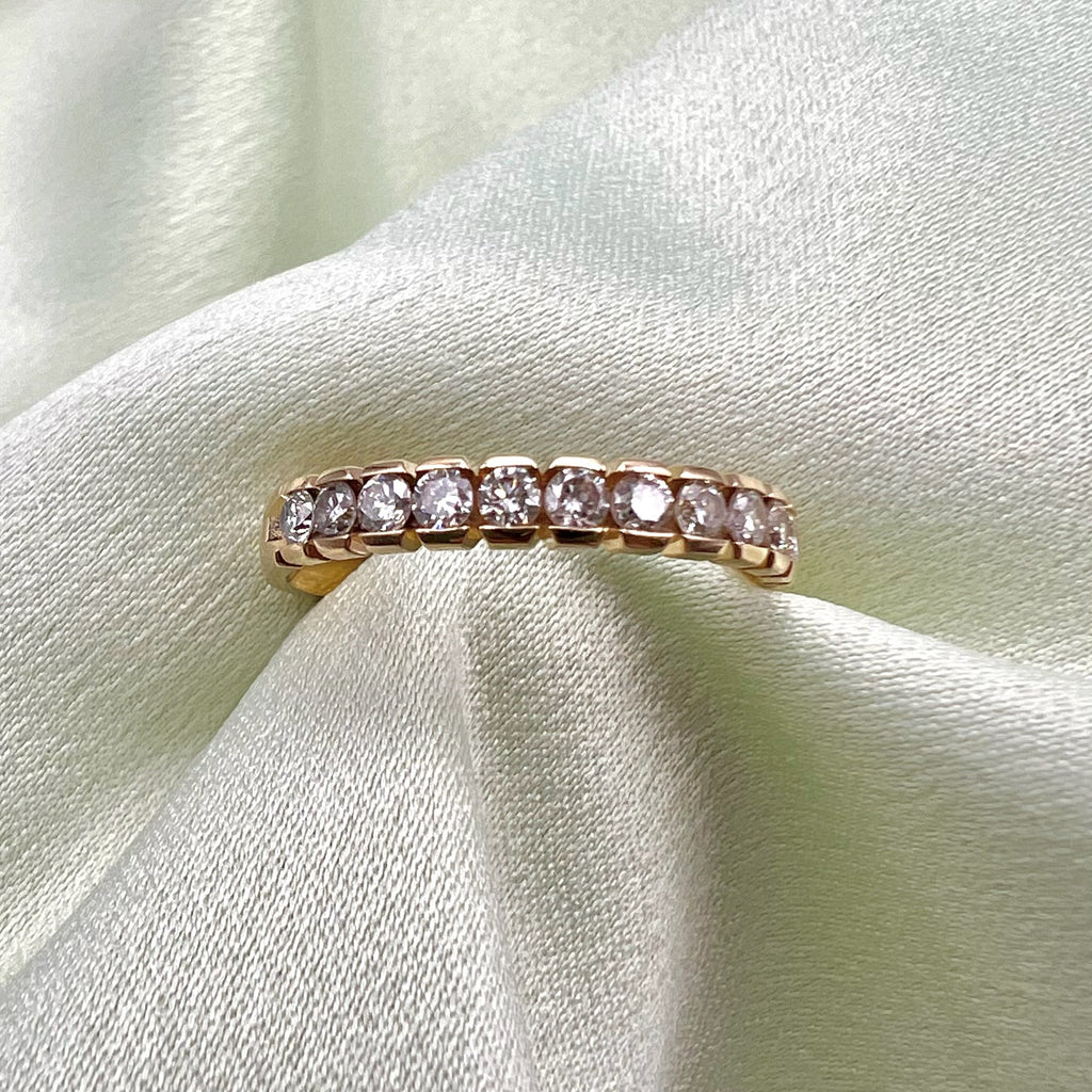 14K Lab Diamond Band - 0.6cttw, 3mm
