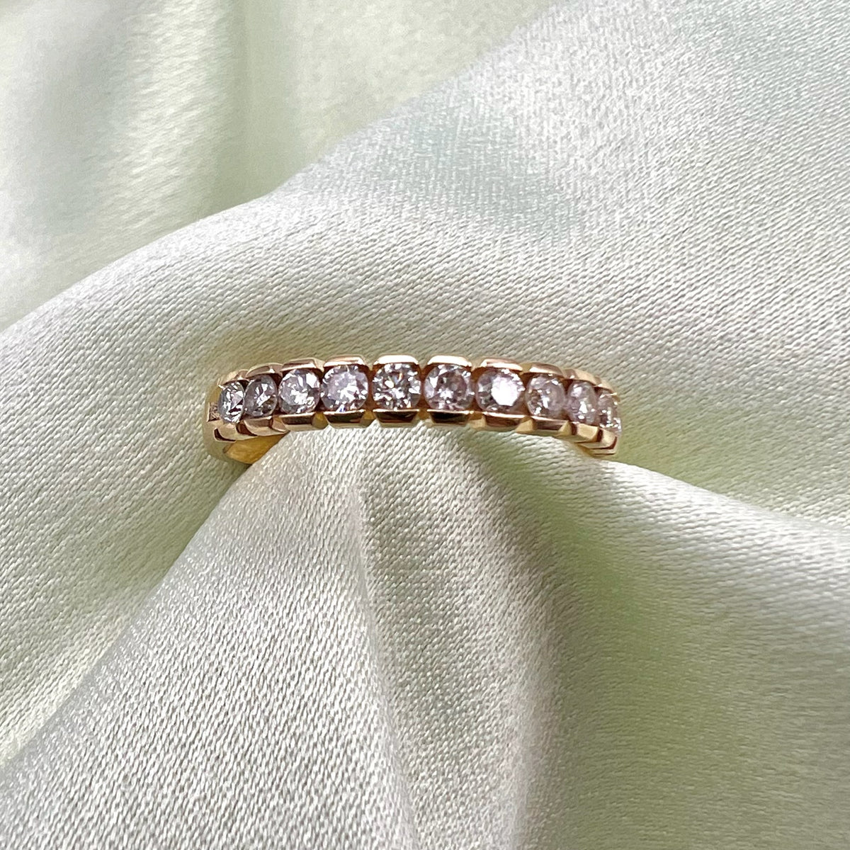 14K Lab Diamond Band - 0.6cttw, 3mm