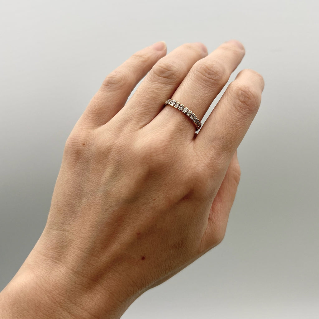 14K Lab Diamond Band - 0.6cttw, 3mm