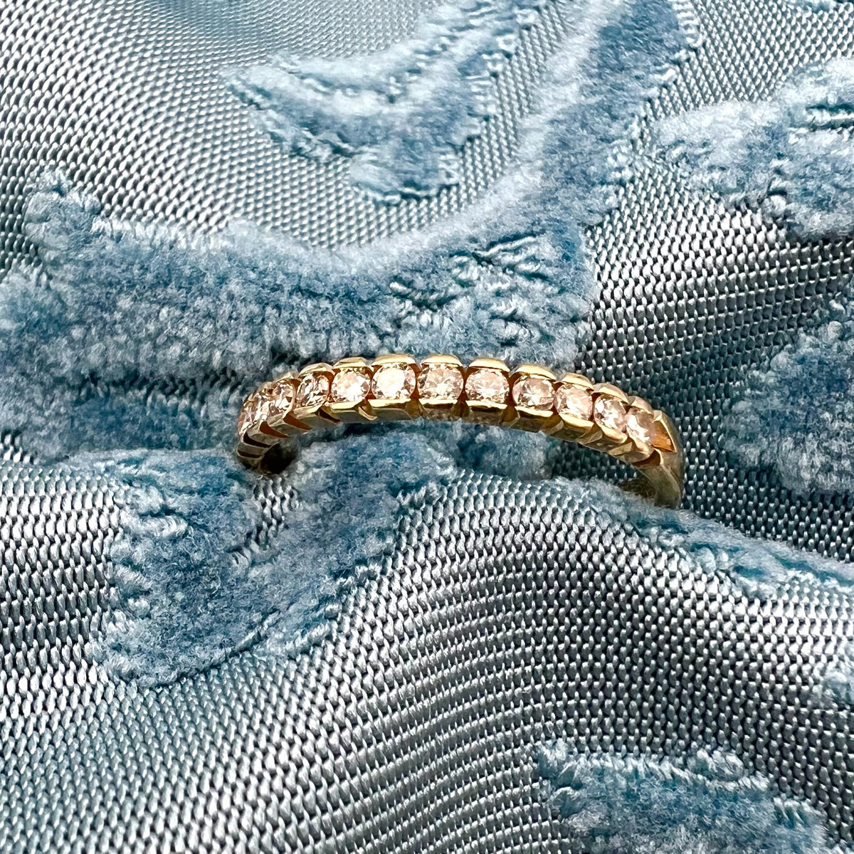 14K Gold Lab Diamond Band - 0.4 cttw, 2.5mm Stacking or Wedding Ring