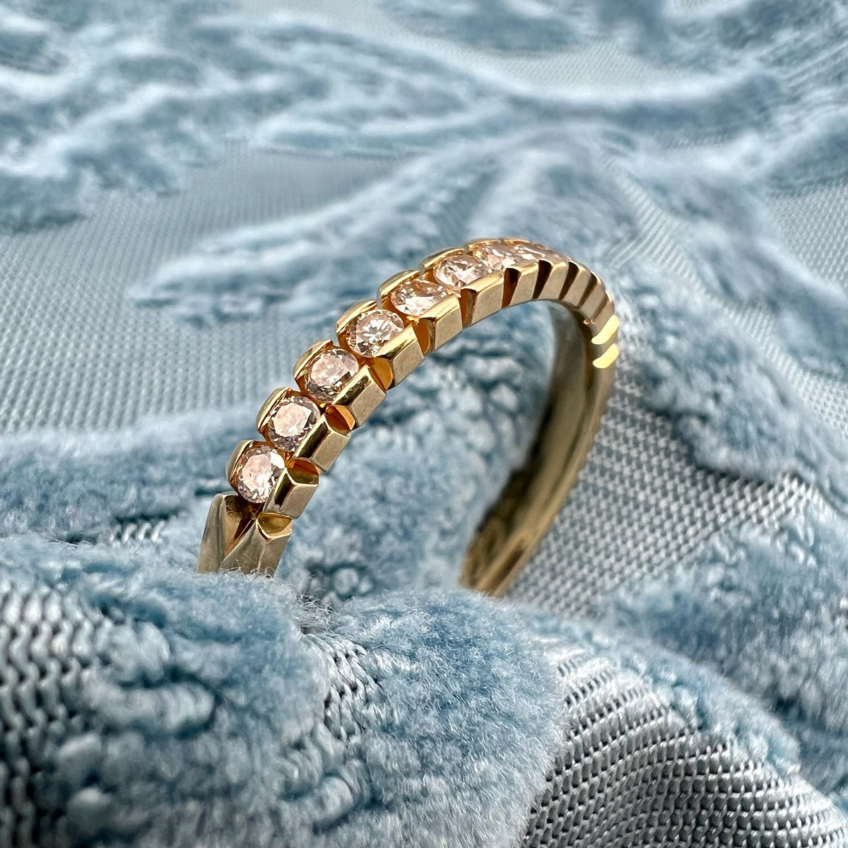 14K Gold Lab Diamond Band - 0.4 cttw, 2.5mm Stacking or Wedding Ring