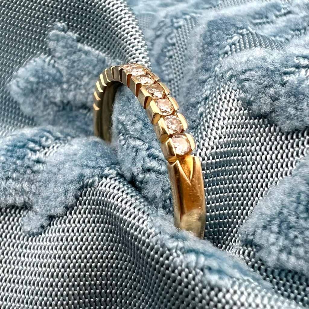 14K Gold Lab Diamond Band - 0.4 cttw, 2.5mm Stacking or Wedding Ring