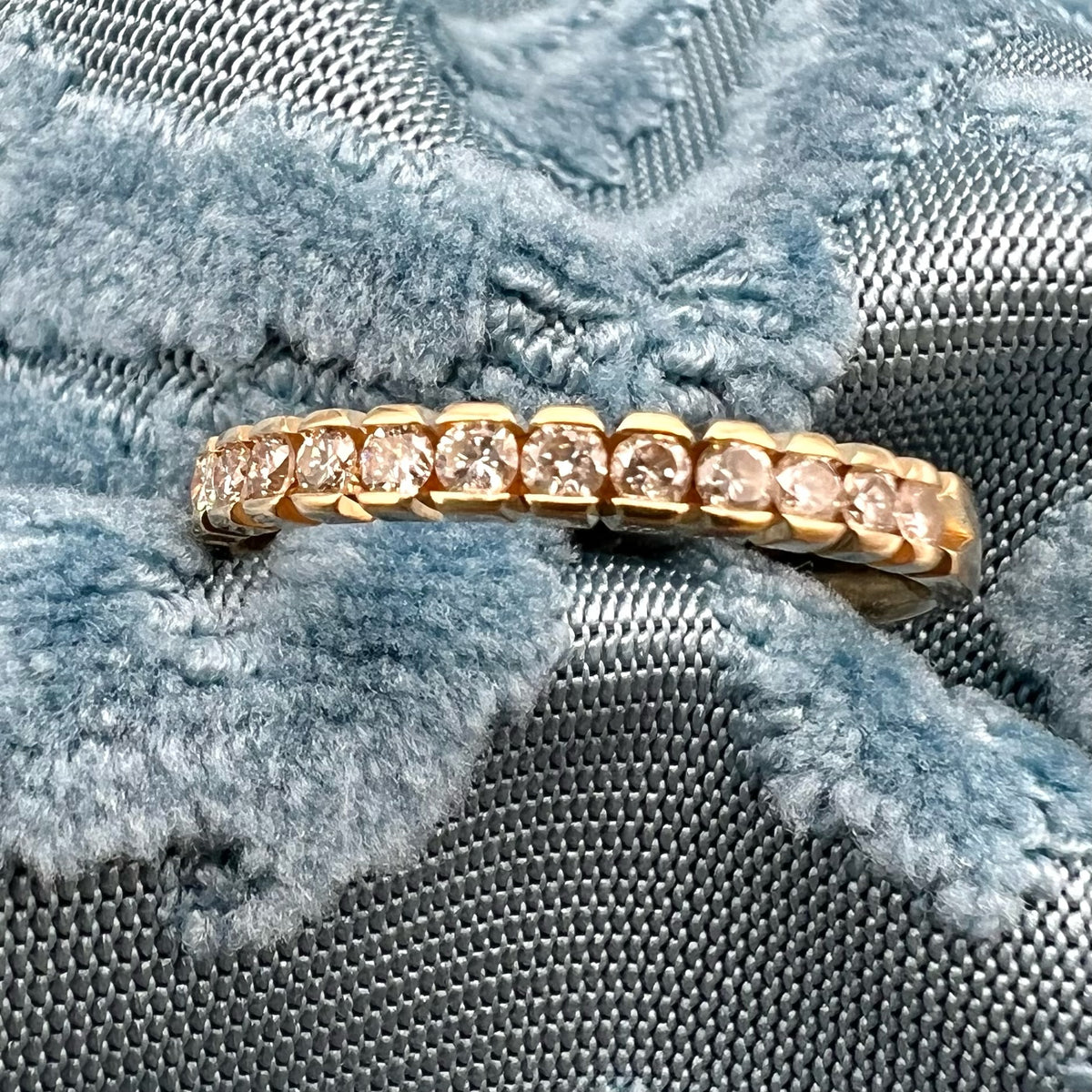 14K Gold Lab Diamond Band - 0.4 cttw, 2.5mm Stacking or Wedding Ring