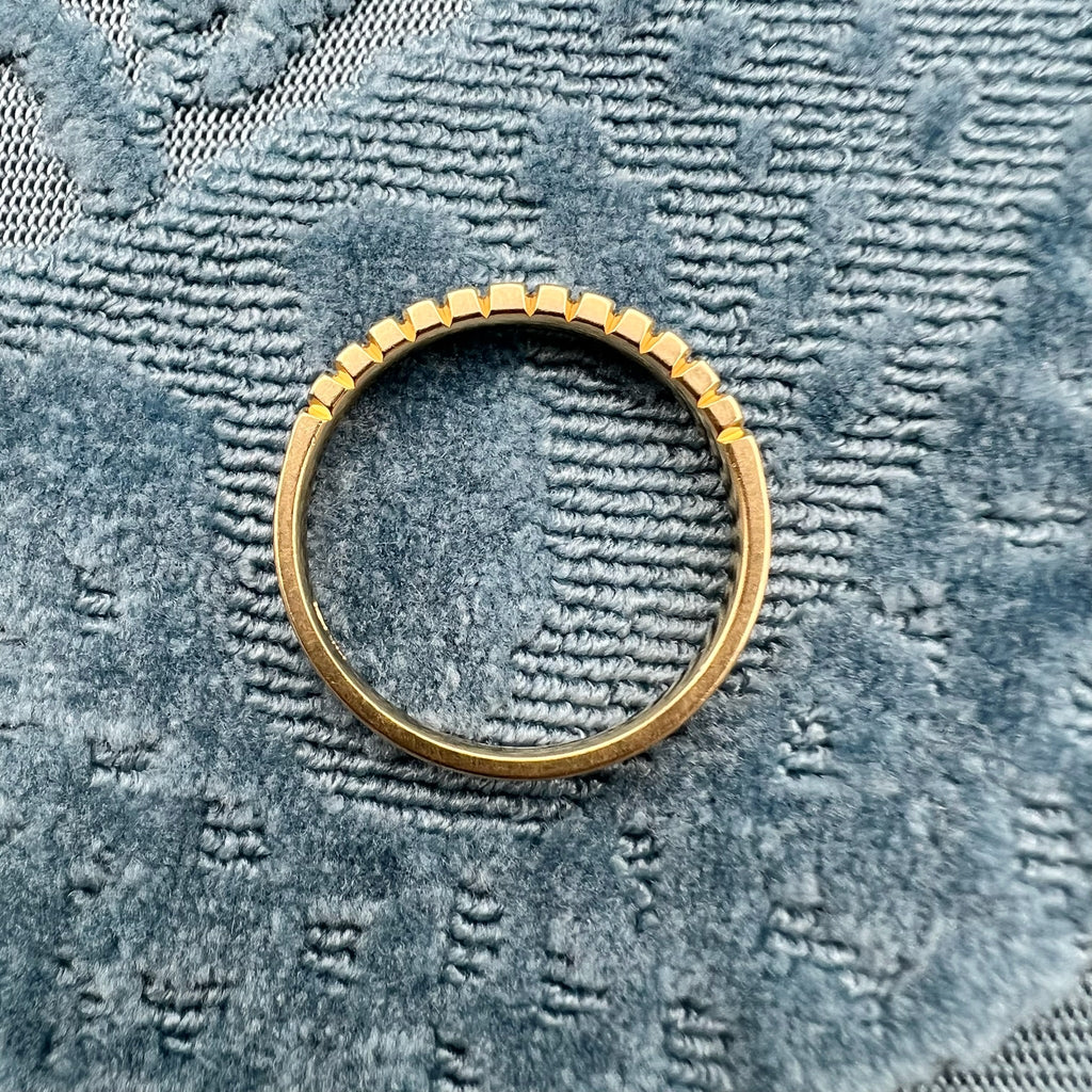 14K Gold Lab Diamond Band - 0.4 cttw, 2.5mm Stacking or Wedding Ring