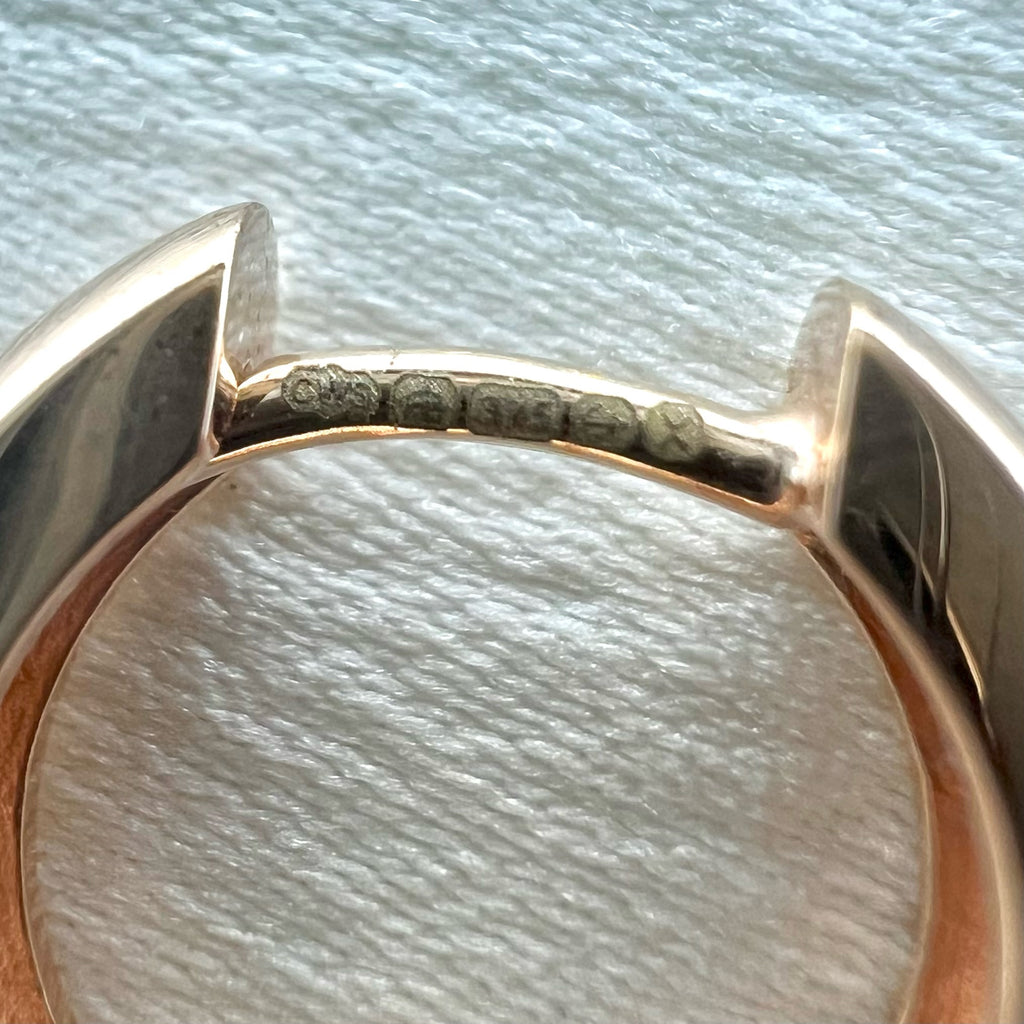 9K Solid Rose Gold Huggy Hoop Earrings - Hinged Hoops