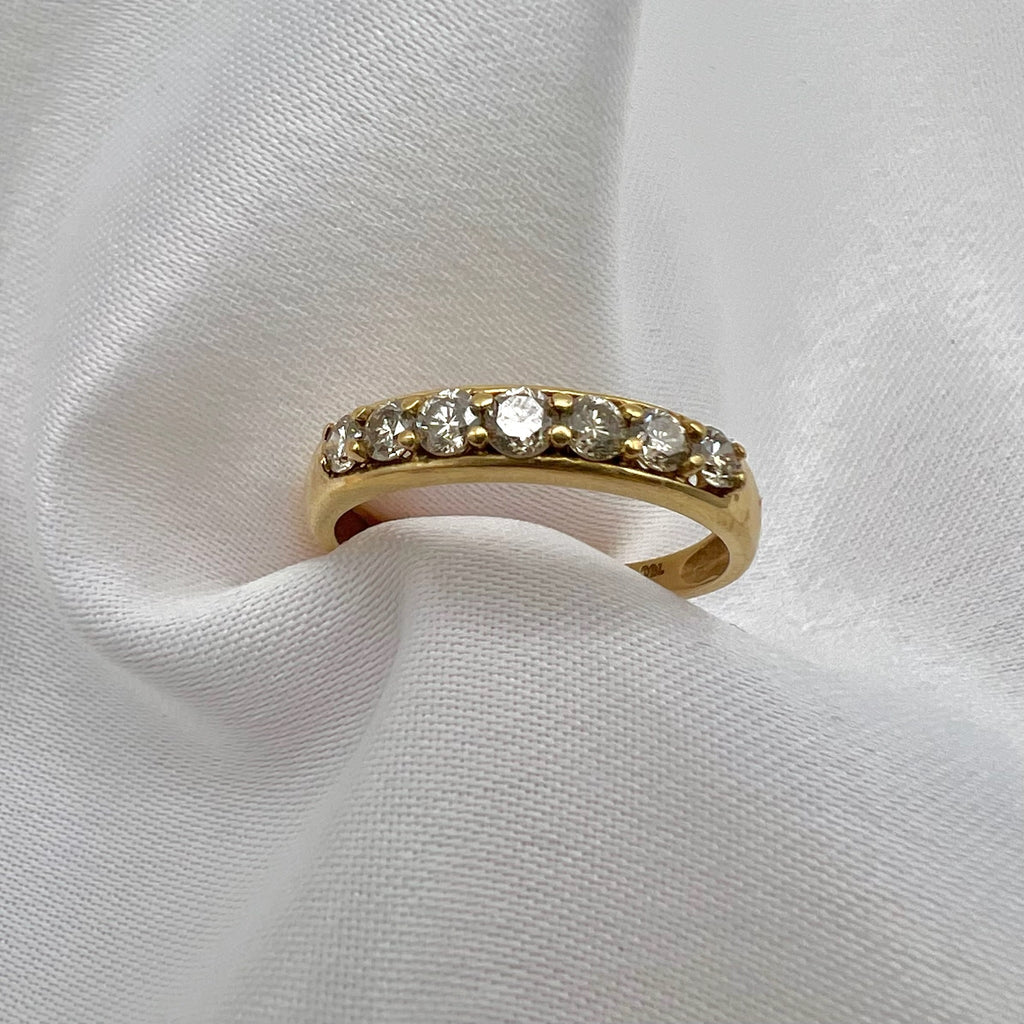 18K Gold 0.5 cttw Diamond Band - Stacking Ring