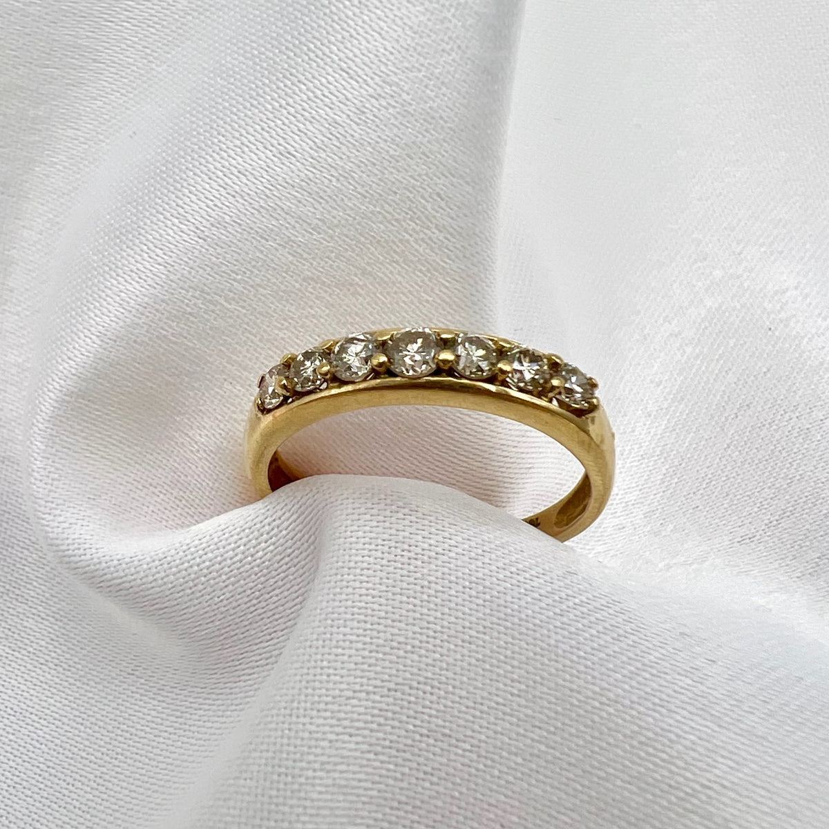 18K Gold 0.5 cttw Diamond Band - Stacking Ring