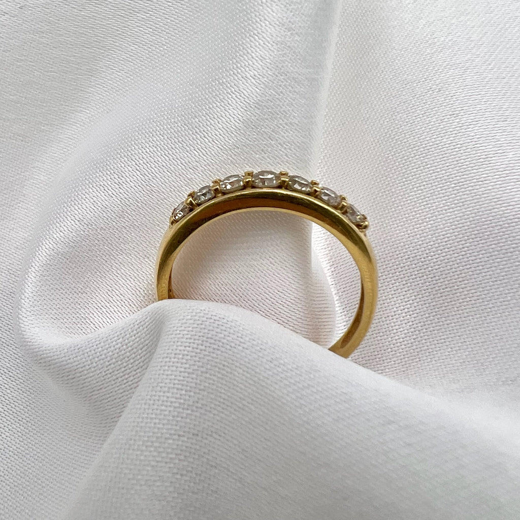 18K Gold 0.5 cttw Diamond Band - Stacking Ring