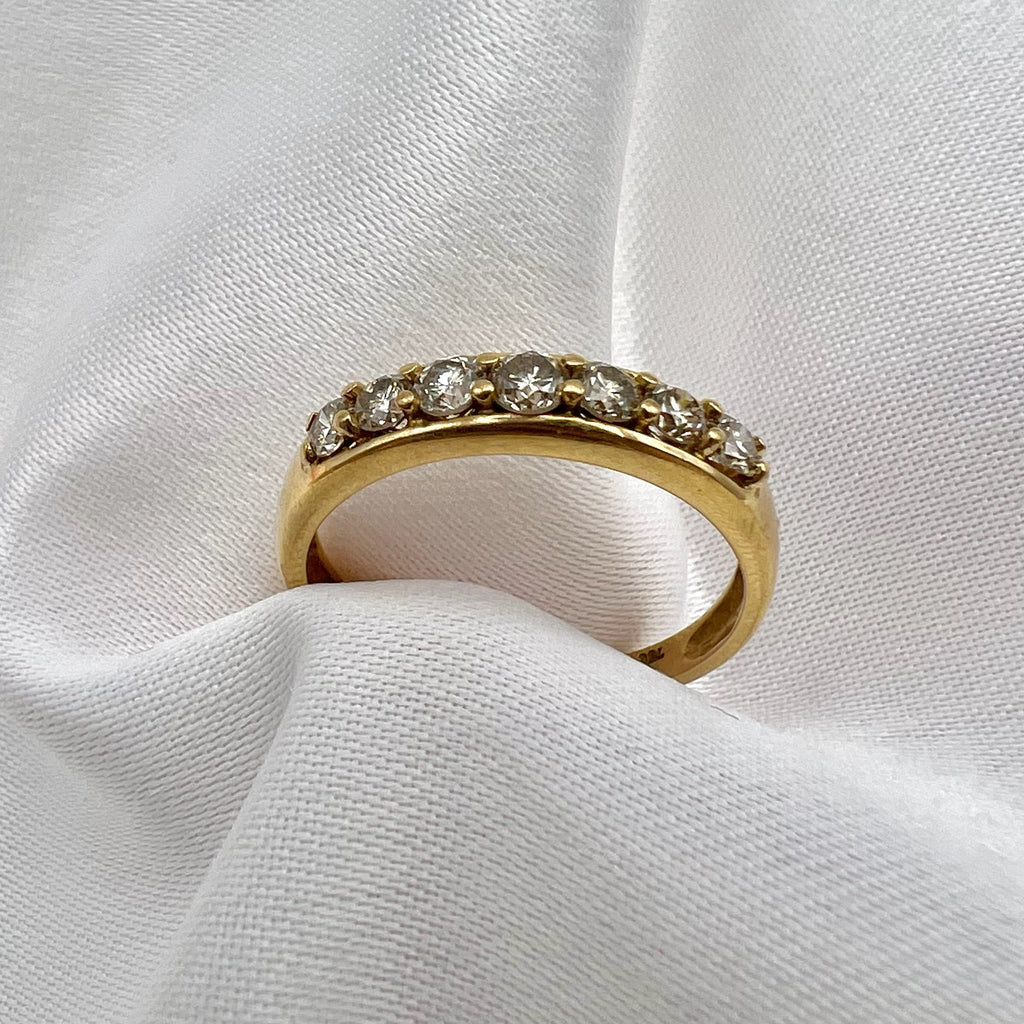 18K Gold 0.5 cttw Diamond Band - Stacking Ring