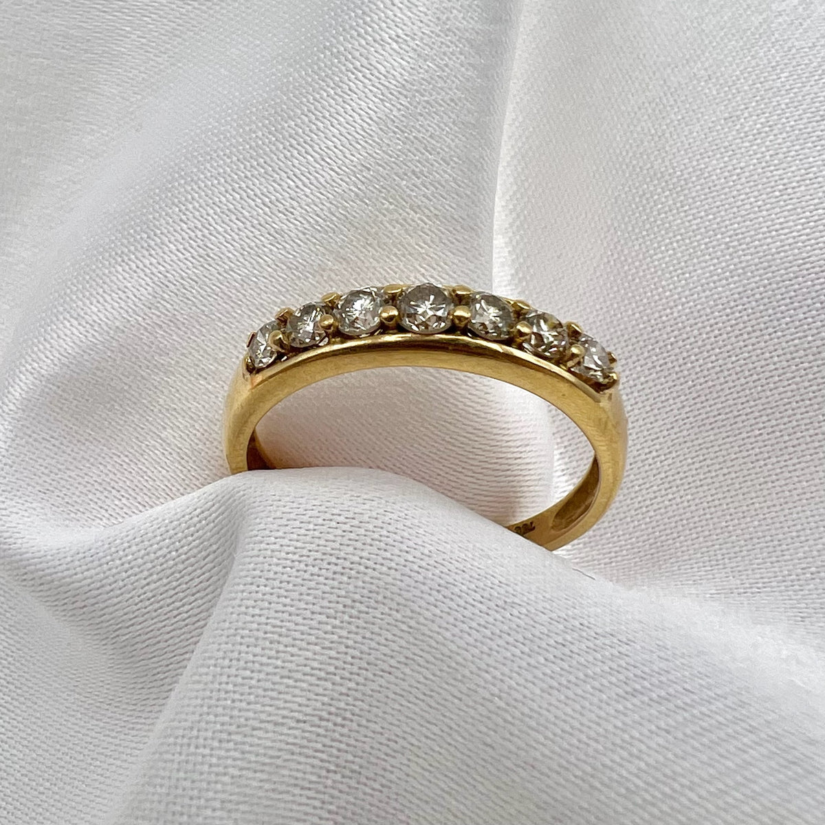 18K Gold 0.5 cttw Diamond Band - Stacking Ring
