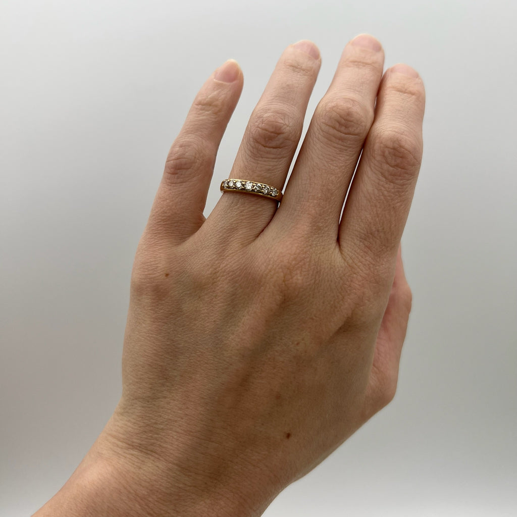 18K Gold 0.5 cttw Diamond Band - Stacking Ring