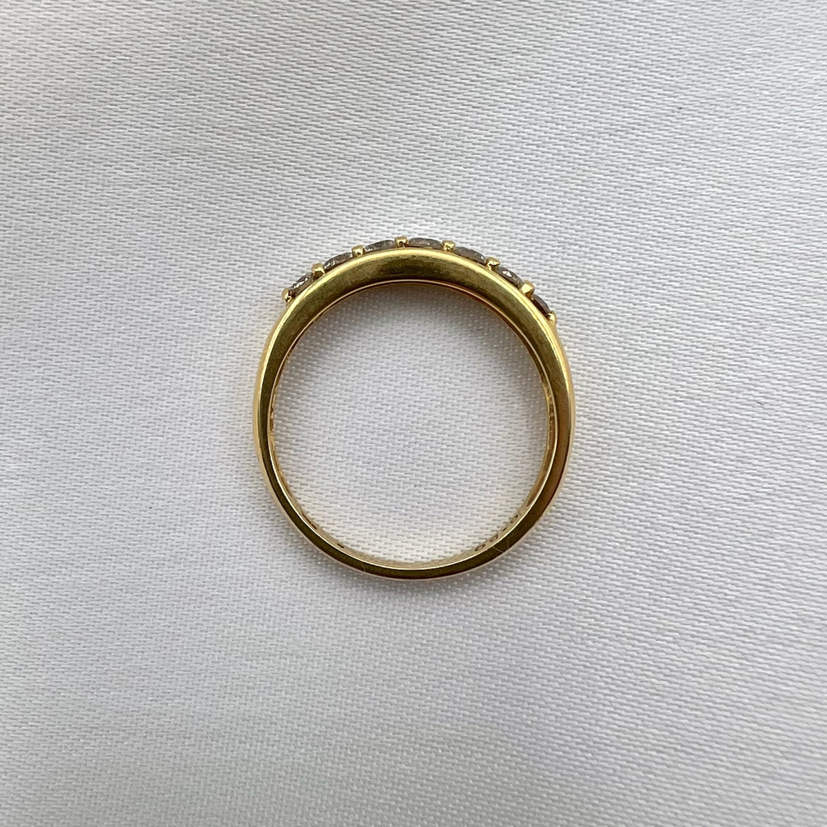 18K Gold 0.5 cttw Diamond Band - Stacking Ring