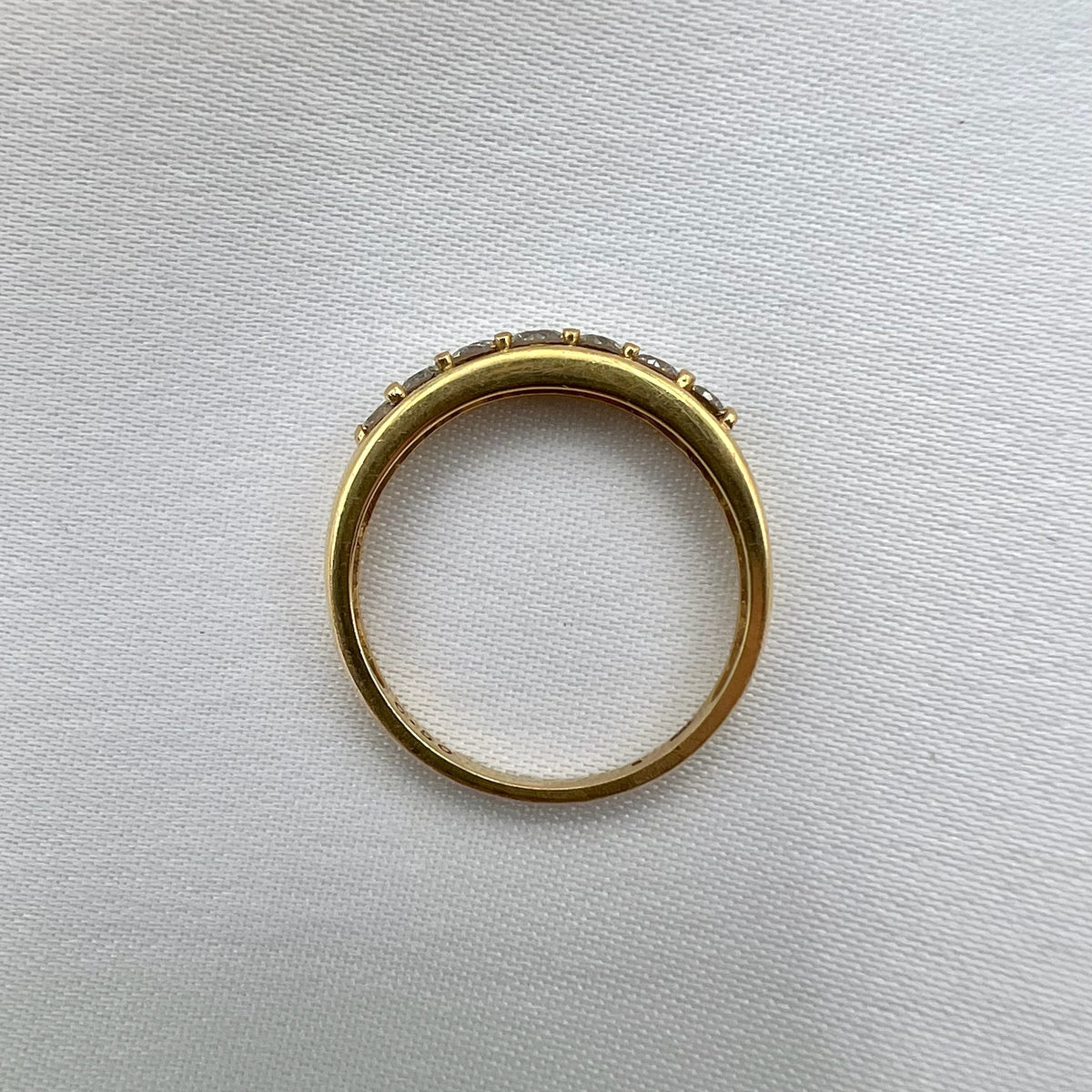 18K Gold 0.5 cttw Diamond Band - Stacking Ring