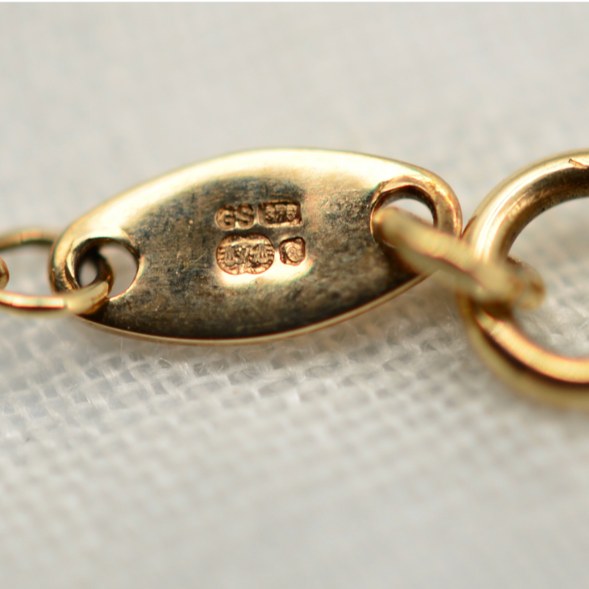 9K Gold Smoky Quartz Gemstone Drop Necklace - Adjustable 16 or 18 inch